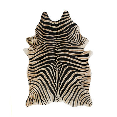 Natural Home Decor Togo Cowhide Rug African Zebra 5'x7'