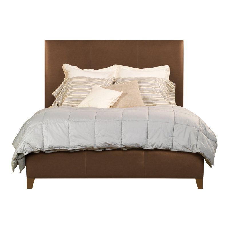 Grace/Griffin Leather Bed, Queen, Havana, Gatsby Brown Sugar