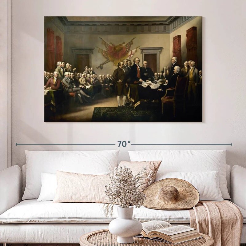 Lelar Declaration Of Independence, 34" H x 51" W