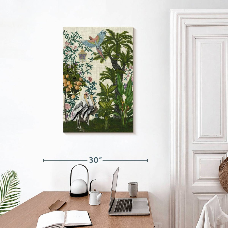Brampt Paradis Chinoiserie II, 30" H x 20" W