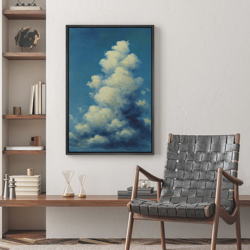 Nuage ciel, impression murale sur toile, décoration murale, Noir, H 24 po x l 16 po