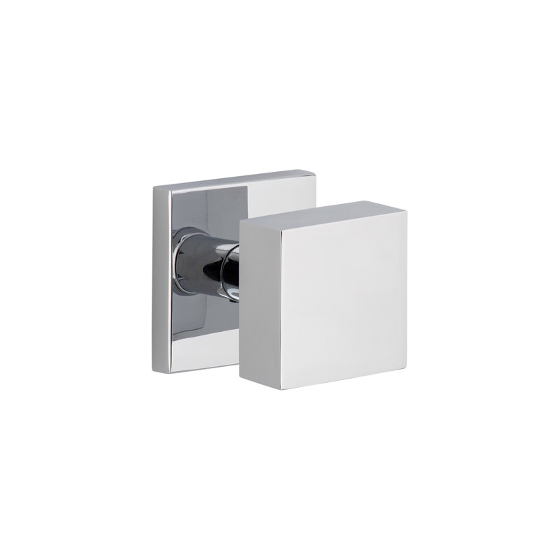 Viaggio Rosette Single Dummy with Quadrato Knob, Bright Chrome, Square