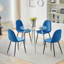 Bivian Round Glass Top Metal Base Dining Table-1357086297