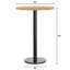 Plateau de table rond en bois massif de 30 po avec base de 18 po de hauteur-948069849-948068902-948069851