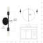Bakhita Candle Wall Light-686117065