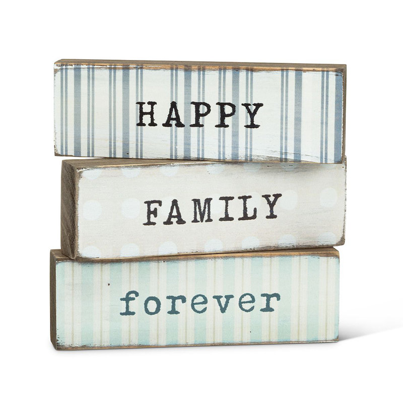 Enseigne en bloc empilable faison Family