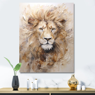 " Powerful Lion S Stare Portrait IV "
