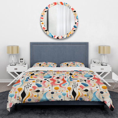 Ensemble de housse de couette avec motif géométrique II