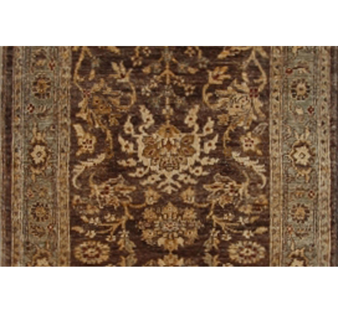 Runner Oriental Hand Woven 79cm X 382cm Area Rug