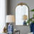 D13x25" Blue and White Ceramic Vase Lamp