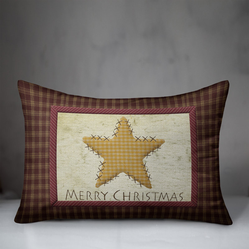  Coussin Merry Christmas, Housse de coussin seulement - sans coussin