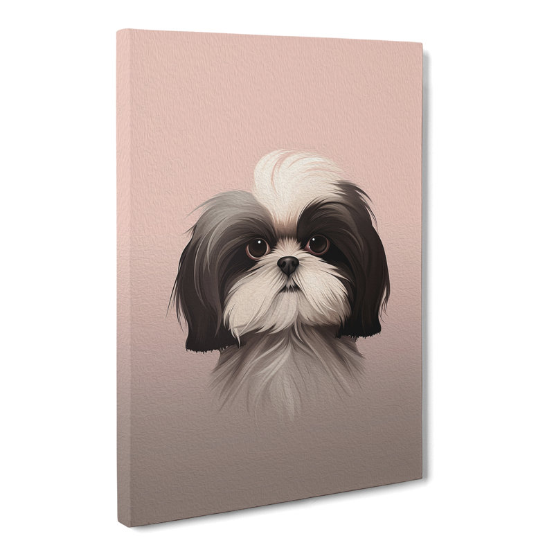 Shih Tzu Minimalism No.3 - Wrapped Canvas, 50cm H x 35cm W x 3cm D