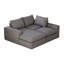 Canapé de 99 po sans méridienne avec méridienne, canapé modulaire rembourré en L de style moderne avec trois coussins, canapé rembourré en tissu Velours côtelé-2000739927-2000739925