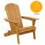 Chaise Adirondack pliante en bois massif Noyes-1123599945