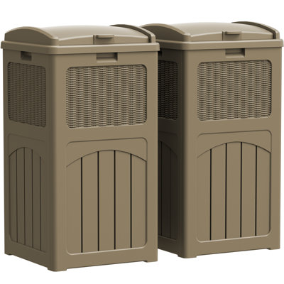 Ensemble de 2 poubelles 35 gallons