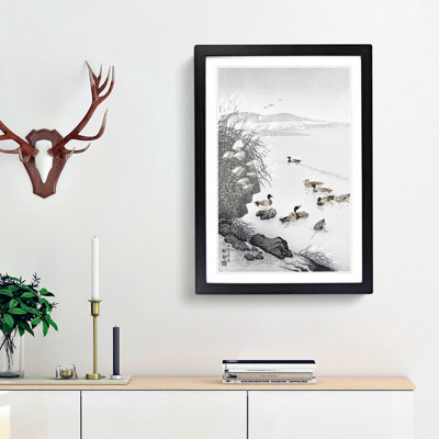 Mallard Ducks in the Water by Ohara Koson - Picture Frame Art Print