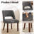 Upholstered Solid Wood Dining Side Chair-1558401749