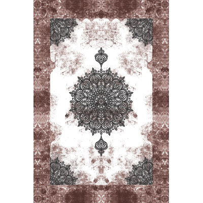 Premium Woven Area Rug, 5.9 x 9.2 Feet | 100% Polyester, 650 g/m² | Antibacterial, Non-Slip PVC Dot Underside, 0.3 in Pile Height | Machine Washable, 3D Digital Printing | Perfect for Living Room & Bedroom Decor