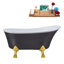 1399.5mm x 680.7mm Freestanding Soaking Acrylic Bathtub-1953010668-1953010647