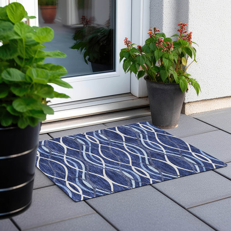 Lamanna Washable Abstract Indoor / Outdoor Rug