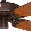 Ventilateur de plafond traditionnel à 4 ou 5 pales avec chaîne à tirer Hunter Original 52 po Hunter-15934717
