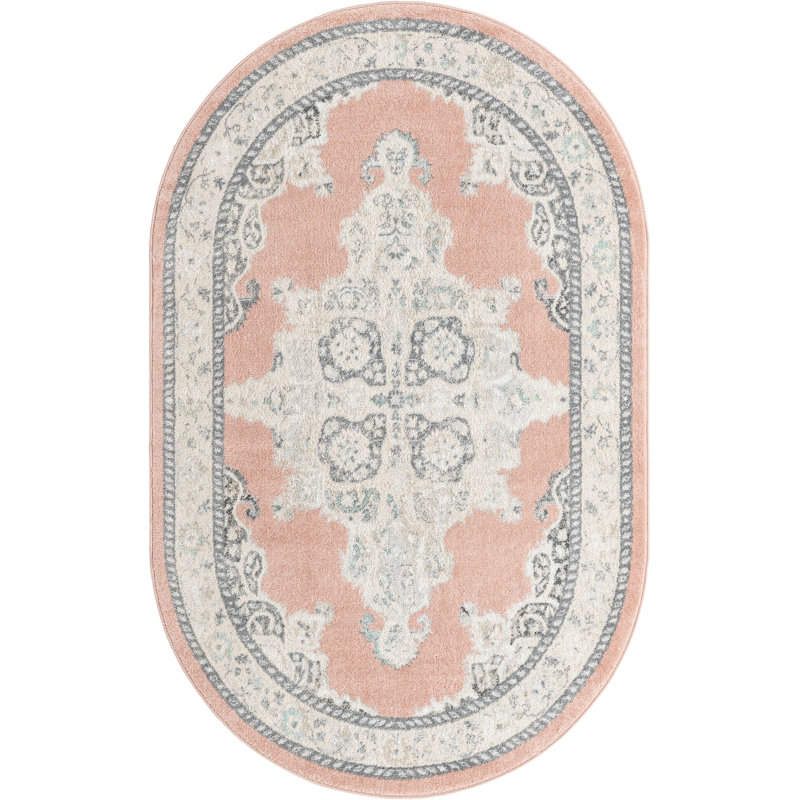 Troayurgh Oriental Indoor Rug, Oval 5' x 8'