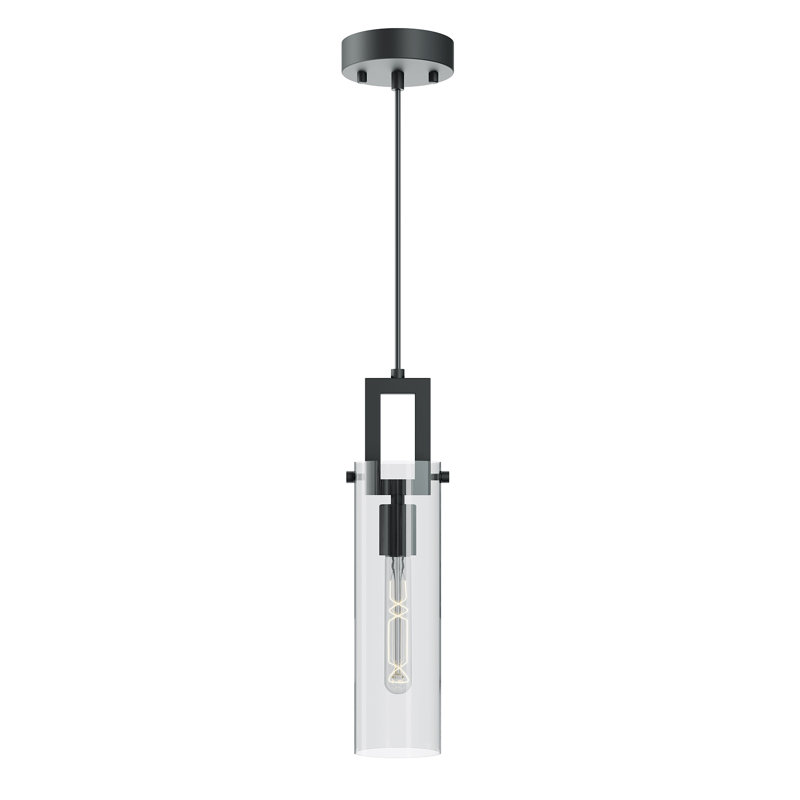 Dessie 4'' Med Base Pendant Light, Black
