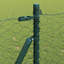 Vidaxl Fence With Posts PVC-Coated Steel-116798203-116798212