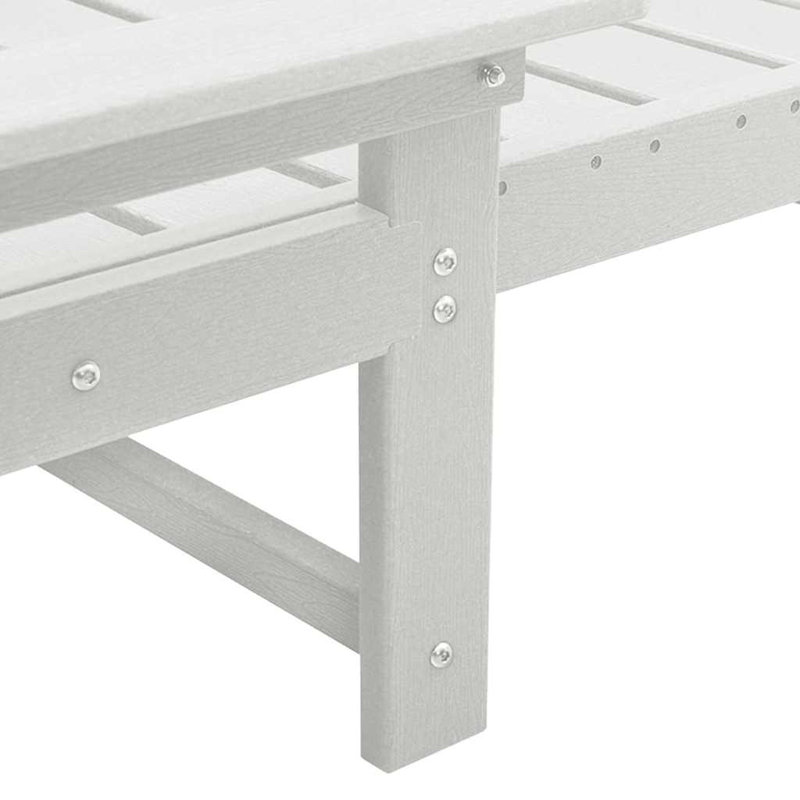 Sun Lounger HDPE, White