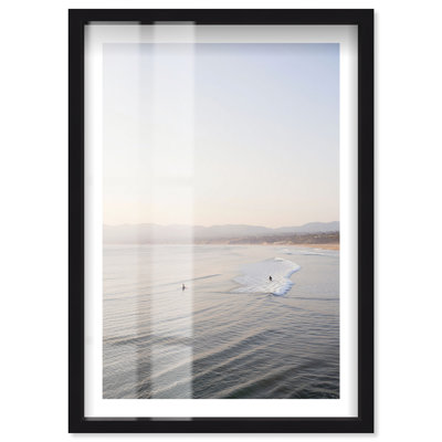 «Misty Morning Surf Shadowbox Print Coastal Art Prints» par Notoriart