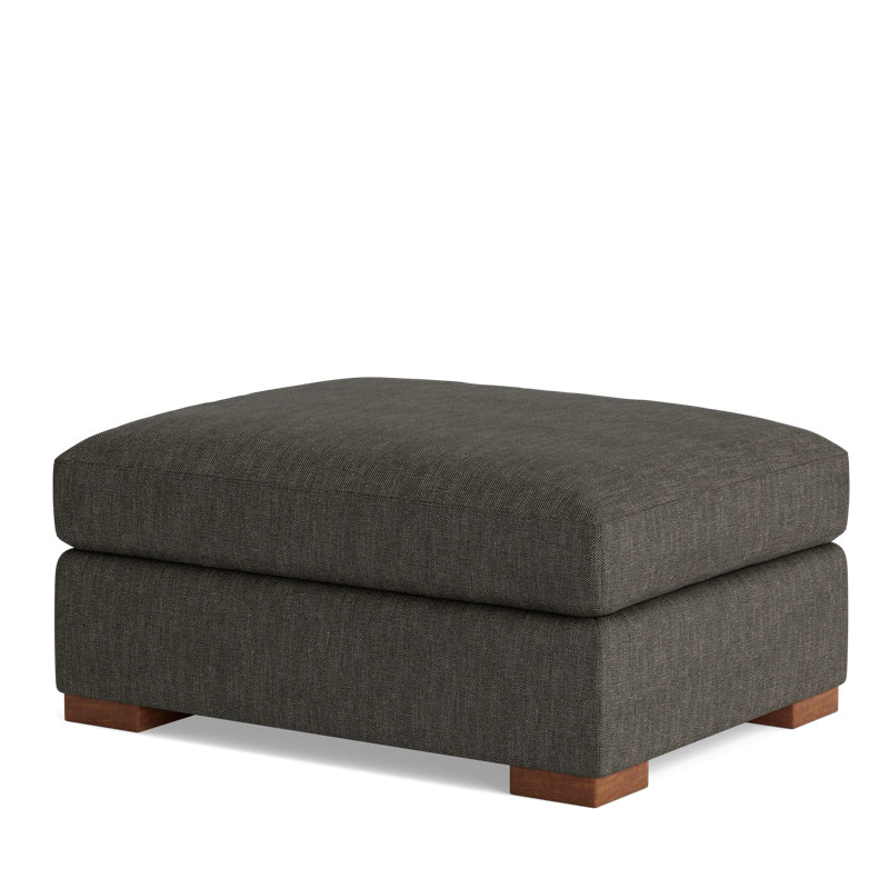 Couch Potato Ottoman, Performance Weave - Onyx