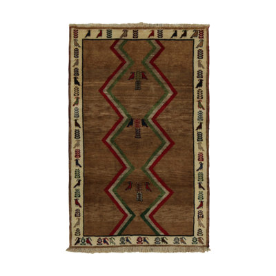 One-of-a-Kind 3'6" X 5'7" Hand Knotted Area Rug