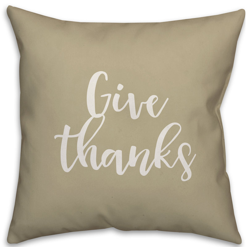  Coussin «Offrez des mercis», Beige, Coussin décoratif
