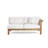 Maro Teak 7 - Person Patio Conversation Set with Cushions-16818390-36210406