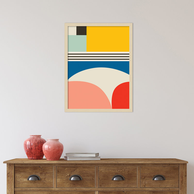 Mid Century Modern Pattern 2 par Rachel Lee, Brun, H 25 po x l 19 po