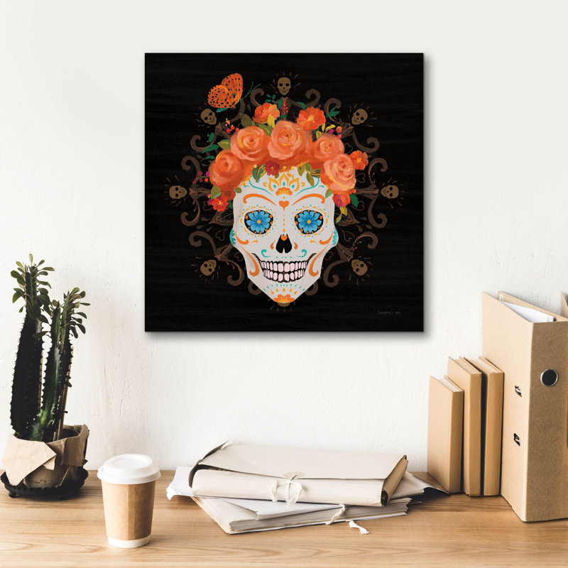 Art mural sur toile Trinx «Dia De Los Muertos 1» par Danhui Nai, H 18 po x l 18 po
