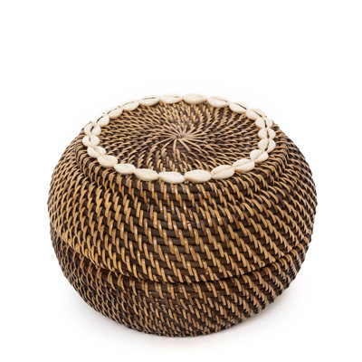 17 Stories Rattan Bin