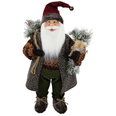 Figurine de père Noël rustique 24 po