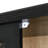73.25''H Vintage Display Cabinet With Storage, Mid-Century Modern Pantry Cabinet With Glass Doors, Curio Cabinet For Hallways, Livingroom Kitchen & Office - Black