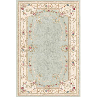Tapis de couloir luxueux, tissu 100% velours, 39,4 po x 59,1 po | Semelle antidérapante en coton, d'une hauteur de poils de 0,4 po | Antibactérien, lavable à la machine | Impression numérique 3D, design élégant pour le décor et le confort de la maison
