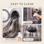 Tapis Uchisar moderne, gris et noir uni vieilli, lavable à la machine, antidérapant, à poils courts, pour intérieur et extérieur, adapté aux animaux domestiques, idéal pour le salon, la chambre, la salle à manger, l'entrée, le corridor ou le bureau.-2064060066