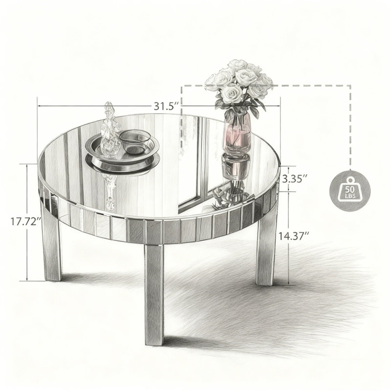 Sliver Round Coffee Table
