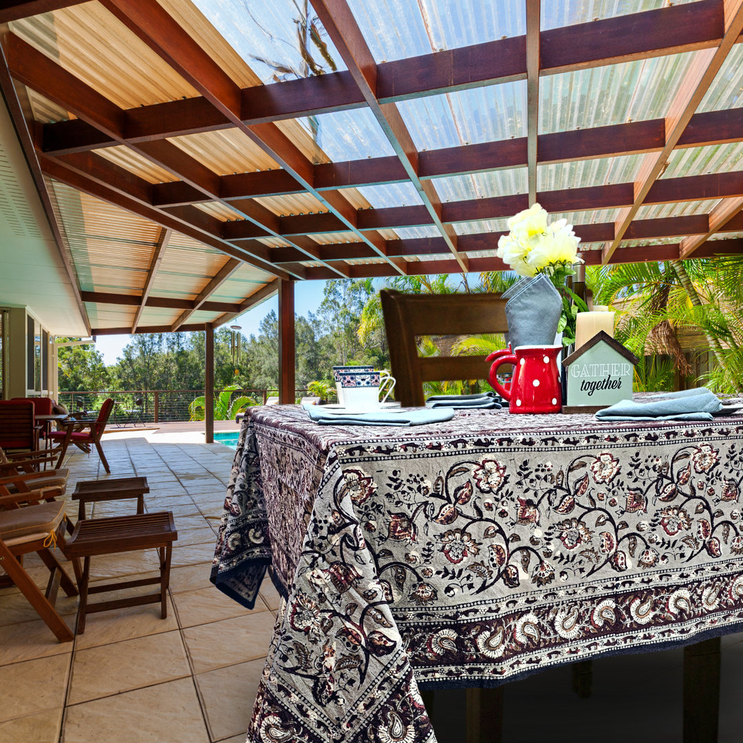 Grissom Cotton Dabu Block Print Tablecloth August Grove® 