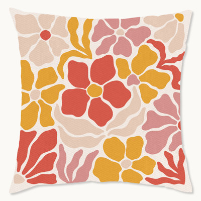 Floral Throw Pillow