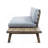 HILLCREST  V Shaped 4-Piece Sofa Set-Gray