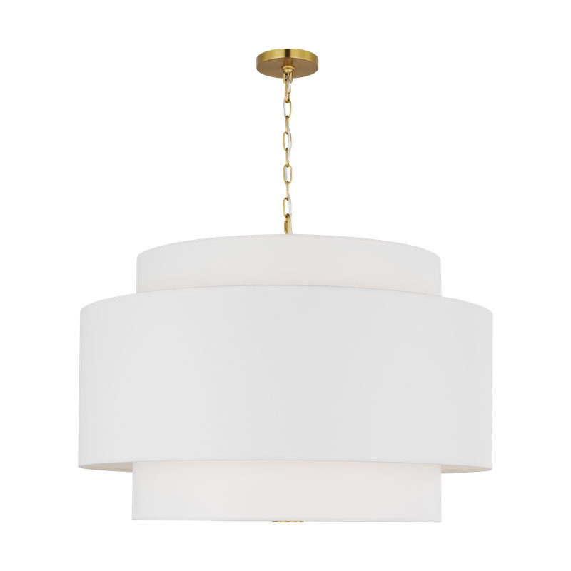 Sawyer Pendant, Burnished Brass, 27.38" H x 15" W x 15" D, 1