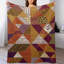 Plaid en flanelle de luxe à motif géométrique triangulaire, doux et chaud, idéal pour le salon, le canapé, le lit et la décoration intérieure.-133687095