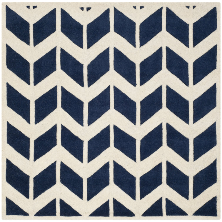 Deedie Hand Tufted Wool Geometric Rug