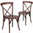Arquit Stackable Cross-Back Wooden Bistro Chair-33388890-125324607