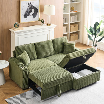 Velours côtelé avec profondeur de produit de 80 pouces, fonction escamotable, peu encombrant, porte-gobelets et sous-verre, éponge douce remplissant un fauteuil inclinable multi-caché, porte-gobelet, repose-pieds amovible, solide